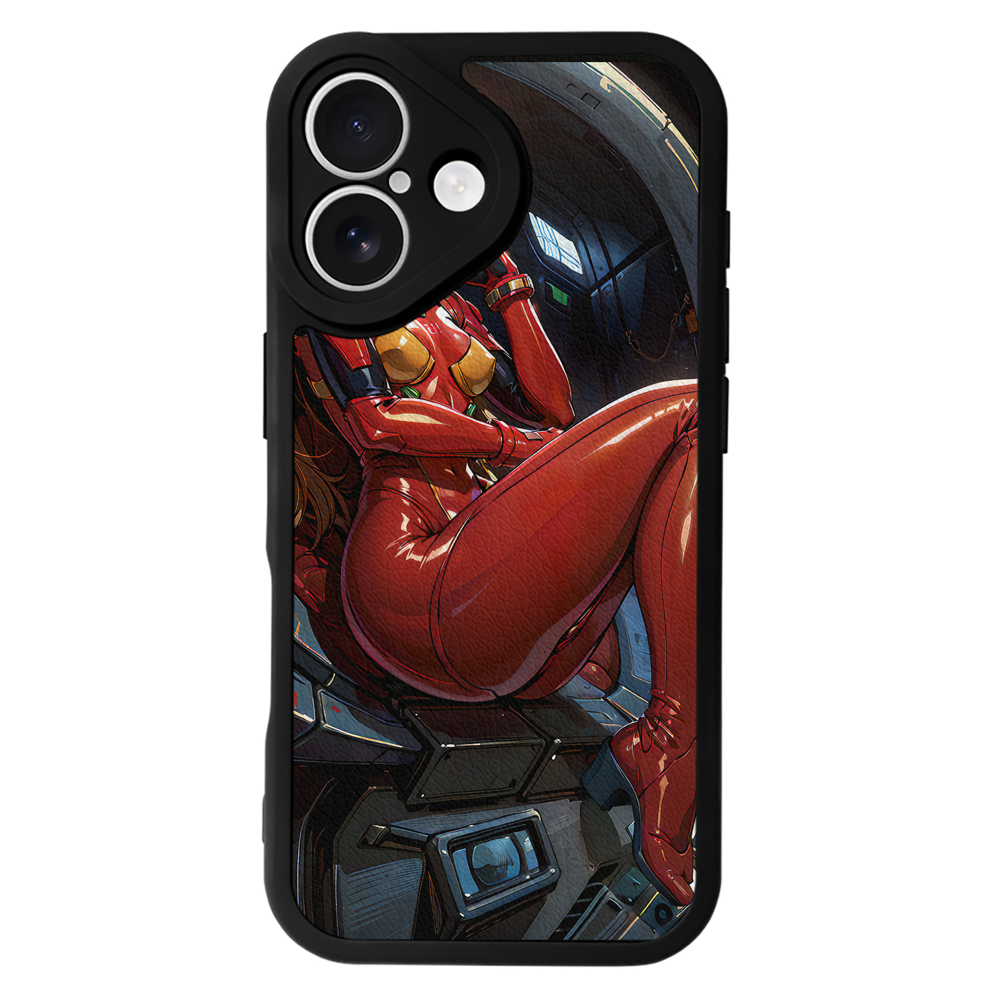 （画像用） EVA 新世紀エヴァンゲリオン 【iPhone 16シリーズ対応】シリコンスマホケース（レザー調） 材質：シリコン
